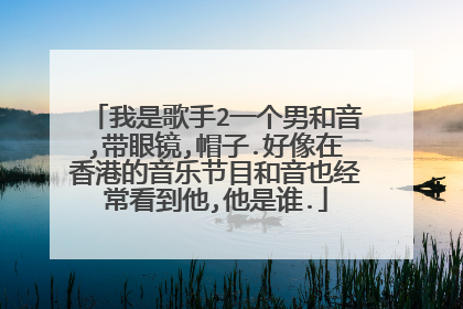 我是歌手2一个男和音,带眼镜,帽子.好像在香港的音乐节目和音也经常看到他,他是谁.