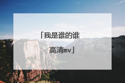 我是谁的谁   高清mv