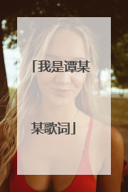 我是谭某某歌词