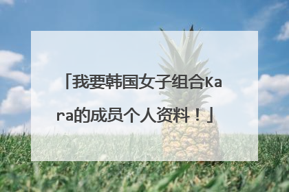 我要韩国女子组合Kara的成员个人资料!