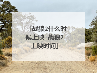 战狼2什么时候上映 战狼2上映时间