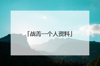 战菁一个人资料