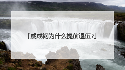 戚成钢为什么提前退伍?