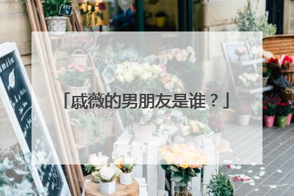 戚薇的男朋友是谁?