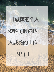 戚薇的个人资料（时尚达人戚薇的上位史）