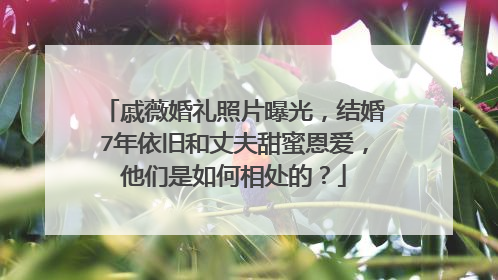 戚薇婚礼照片曝光，结婚7年依旧和丈夫甜蜜恩爱，他们是如何相处的？