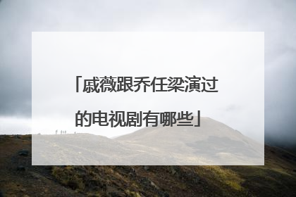 戚薇跟乔任梁演过的电视剧有哪些