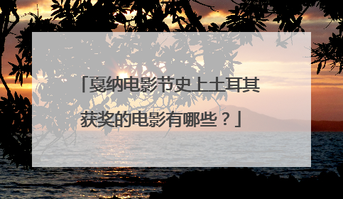 戛纳电影节史上土耳其获奖的电影有哪些?