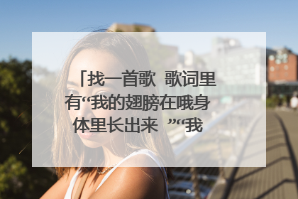 找一首歌 歌词里有“我的翅膀在哦身体里长出来 ”“我从地平线爬出来” 女声 谢谢大家！