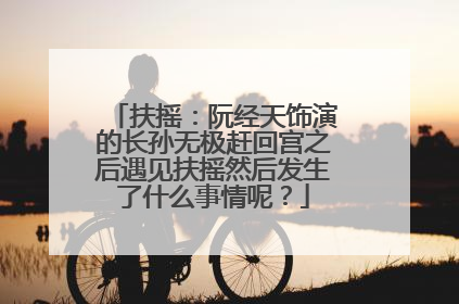 扶摇：阮经天饰演的长孙无极赶回宫之后遇见扶摇然后发生了什么事情呢？