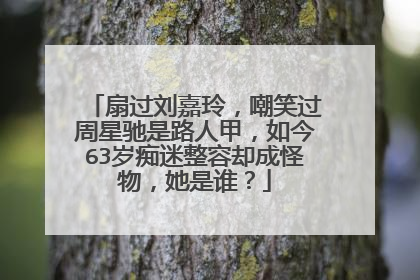 扇过刘嘉玲,嘲笑过周星驰是路人甲,如今63岁痴迷整容却成怪物,她是谁?