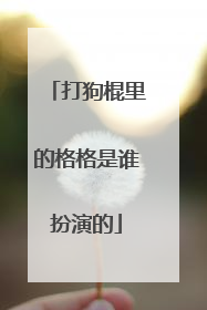 打狗棍里的格格是谁扮演的