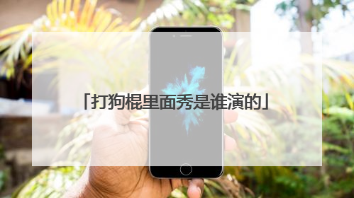 打狗棍里面秀是谁演的