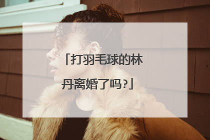 打羽毛球的林丹离婚了吗?