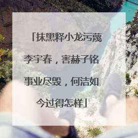 抹黑释小龙污蔑李宇春,害赫子铭事业尽毁,何洁如今过得怎样