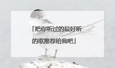 把你听过的最好听的歌推荐给我吧