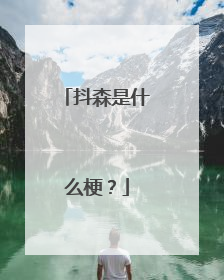 抖森是什么梗？