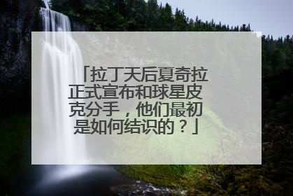 拉丁天后夏奇拉正式宣布和球星皮克分手，他们最初是如何结识的？