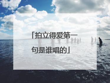 拍立得爱第一句是谁唱的