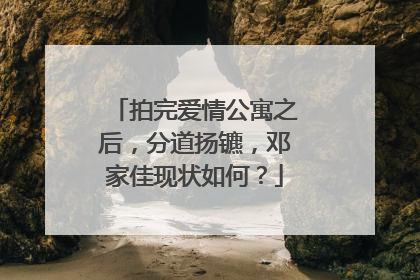 拍完爱情公寓之后,分道扬镳,邓家佳现状如何?