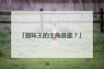 指环王的主角是谁?