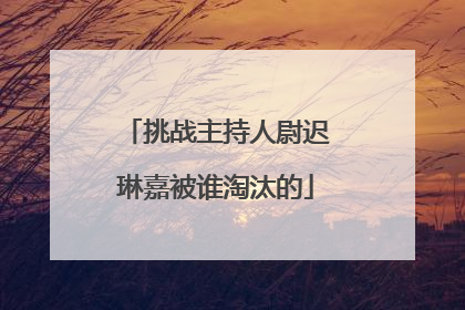 挑战主持人尉迟琳嘉被谁淘汰的
