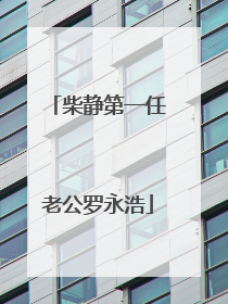 柴静第一任老公罗永浩