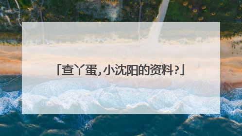 查丫蛋,小沈阳的资料?