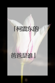 柯震东的爸爸是谁