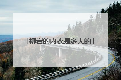 柳岩的内衣是多大的