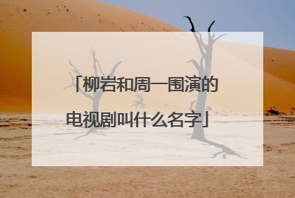 柳岩和周一围演的电视剧叫什么名字