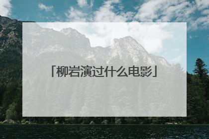 柳岩演过什么电影