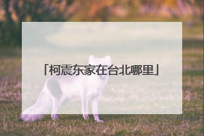 柯震东家在台北哪里