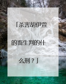 杀害胡伊萱的畜生判的什么刑?