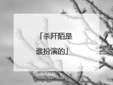 杀阡陌是谁扮演的