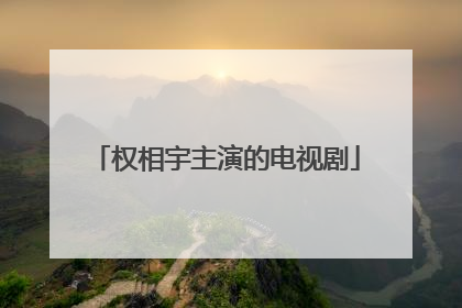 权相宇主演的电视剧