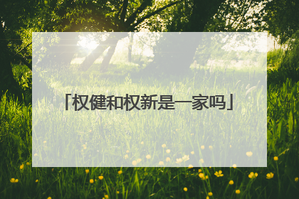 权健和权新是一家吗