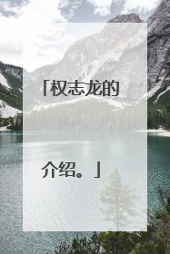 权志龙的介绍。