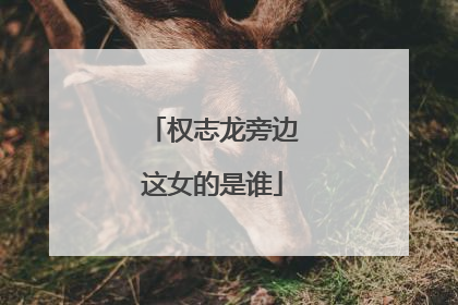 权志龙旁边这女的是谁