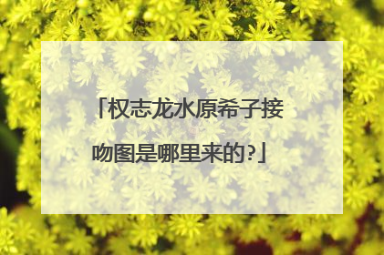 权志龙水原希子接吻图是哪里来的?