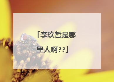 李玖哲是哪里人啊??