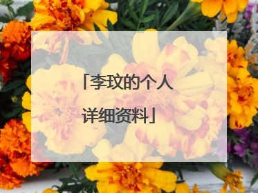 李玟的个人详细资料