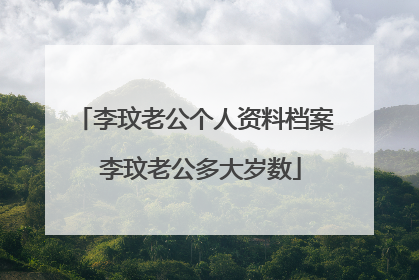 李玟老公个人资料档案 李玟老公多大岁数