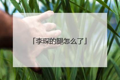 李琛的腿怎么了