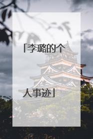 李璐的个人事迹