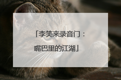 李笑来录音门：嘴巴里的江湖