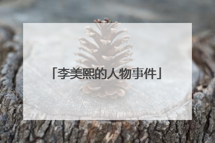 李美熙的人物事件