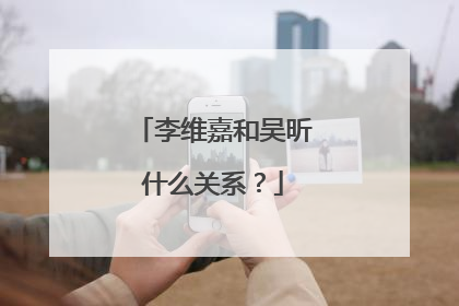 李维嘉和吴昕什么关系?