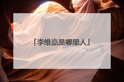 李维嘉是哪里人