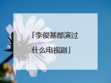 李俊基都演过什么电视剧